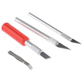 RND 16 Piece Craft Knife Set Plastic, Aluminium Alloy, Assorted Blades, Storage Case 537-439