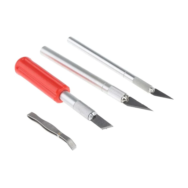 RND 16 Piece Craft Knife Set Plastic, Aluminium Alloy, Assorted Blades, Storage Case 537-439