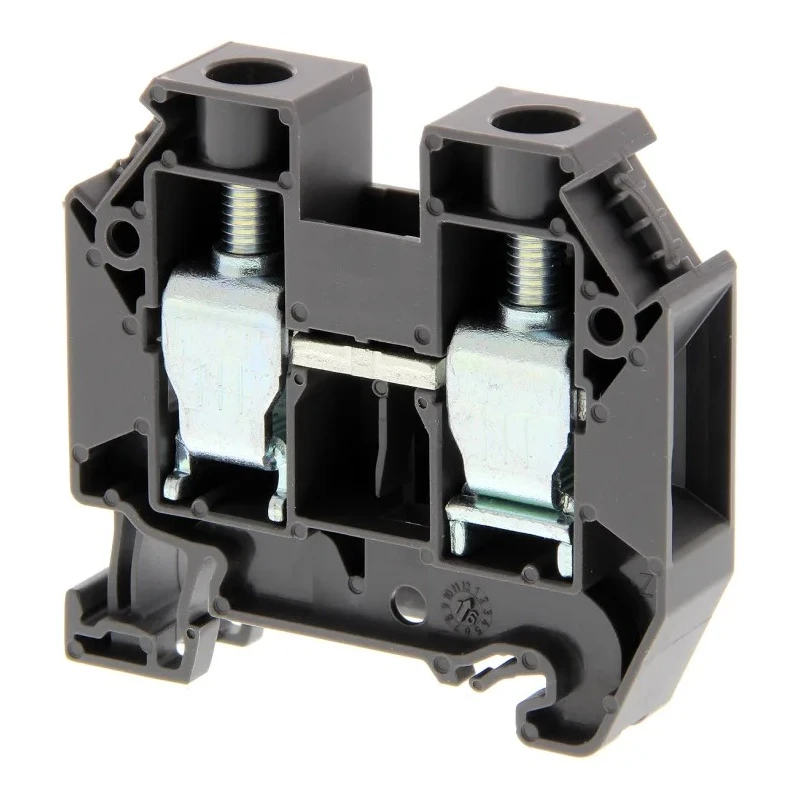 Omron DIN Rail Terminal Block, XW5TS16111, XW5T Series, Grey, 1 Level, 25 mm², Feed Through, Screw, 1 kV, 85 A