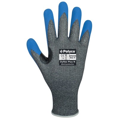 Polyco Healthline Dyflex Grey Nitrile Foam Work Gloves Size 11 Cut Resistant DPN/11
