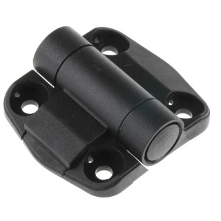 RS PRO Matt Thermoplastic Detent Hinge, Fixed Pin, Screw Fixing, 57mm x 51mm 124-1909