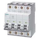 Siemens SENTRON Miniature Circuit Breaker 4-Pole 25A Type B 400V AC 10kA Breaking Capacity DIN Rail 5SY4425-6