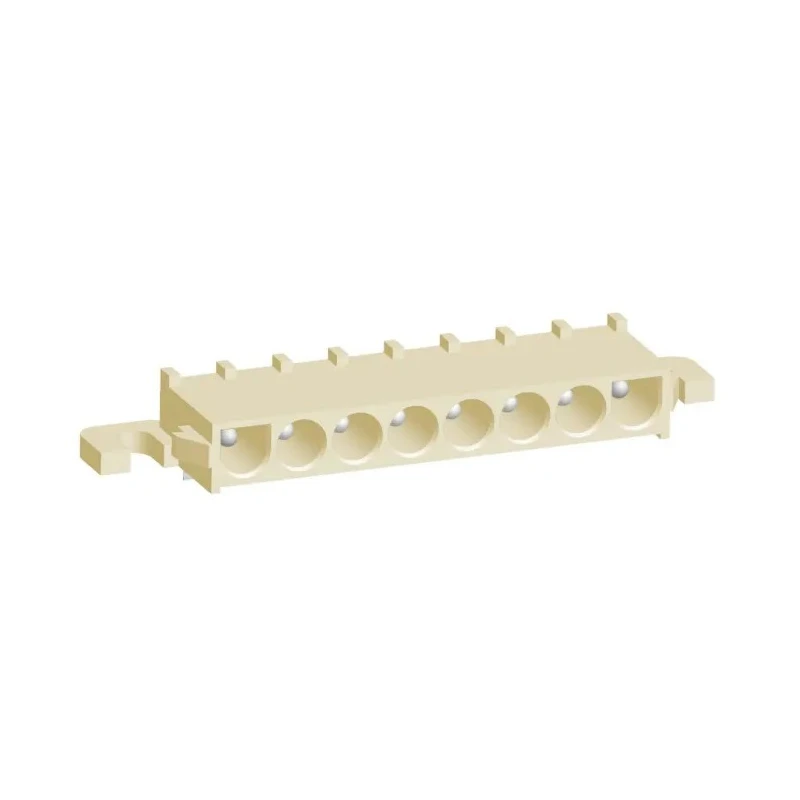 TE Connectivity Universal MATE-N-LOK Right Angle PCB Header, 8 Contacts, 6.35mm Pitch, 600V, 19A, 1 Row, Through 1969815-1