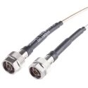 Radiall Test Pro Series Coaxial Cable, Type N Male to Type N Male, 50Ω, 1.2 m, Green, R288940008