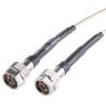 Radiall Test Pro Series Coaxial Cable, Type N Male to Type N Male, 50Ω, 1.2 m, Green, R288940008