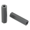Essentra Hex Polyvinyl Chloride Spacer 25.4 mm, Hex Shape, 2.8 mm Inside Diameter, 6.4 mm Across Flats, Plain Finish 543-743