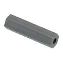 Essentra Hex Polyvinyl Chloride Spacer 25.4 mm, Hex Shape, 2.8 mm Inside Diameter, 6.4 mm Across Flats, Plain Finish 543-743