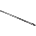 RS PRO Stainless Steel Wire Rope 100 m, 0.9 mm Diameter, 46 kg Safe Working Load 124-4756