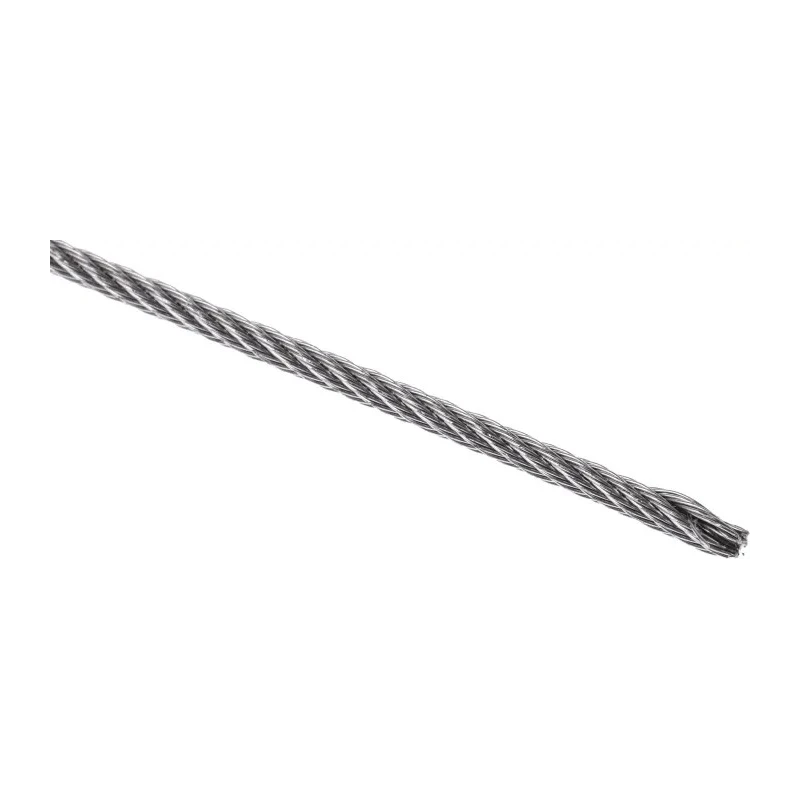 RS PRO Stainless Steel Wire Rope 100 m, 0.9 mm Diameter, 46 kg Safe Working Load 124-4756