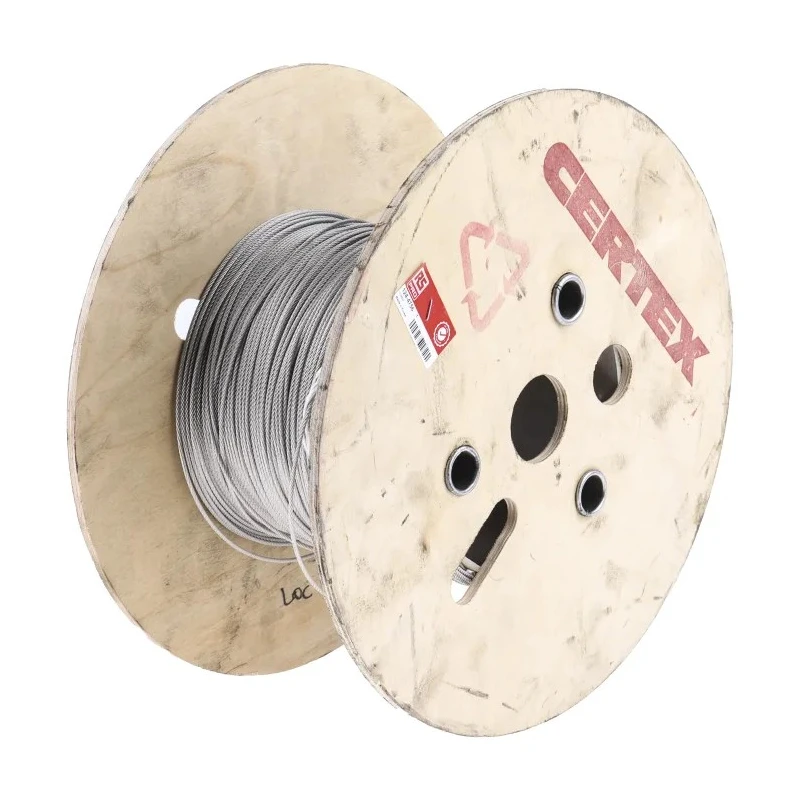 RS PRO Stainless Steel Wire Rope 100 m, 0.9 mm Diameter, 46 kg Safe Working Load 124-4756