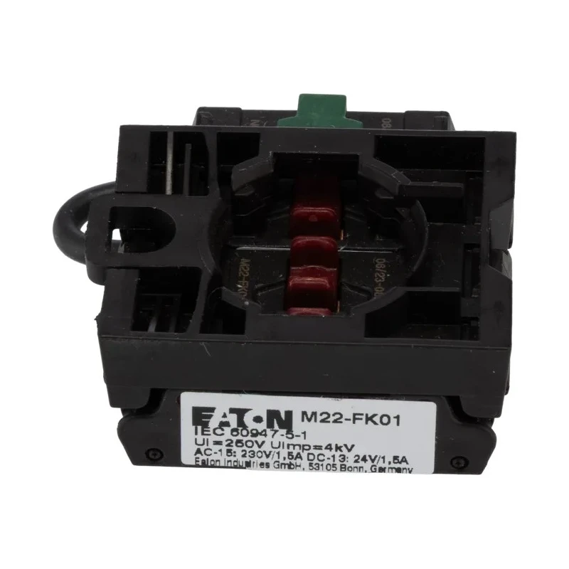 Eaton RMQ Titan M22 Series Contact Block 25V 1 NO/3 NC Push-In Terminal 1.5A 180794 M22-AFK03SMC10