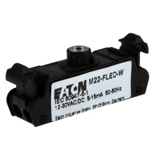 Eaton RMQ Titan M22 Series Light Block, 30 V AC/DC, White LED, Push-in Terminal, 180795 M22-FLED-W