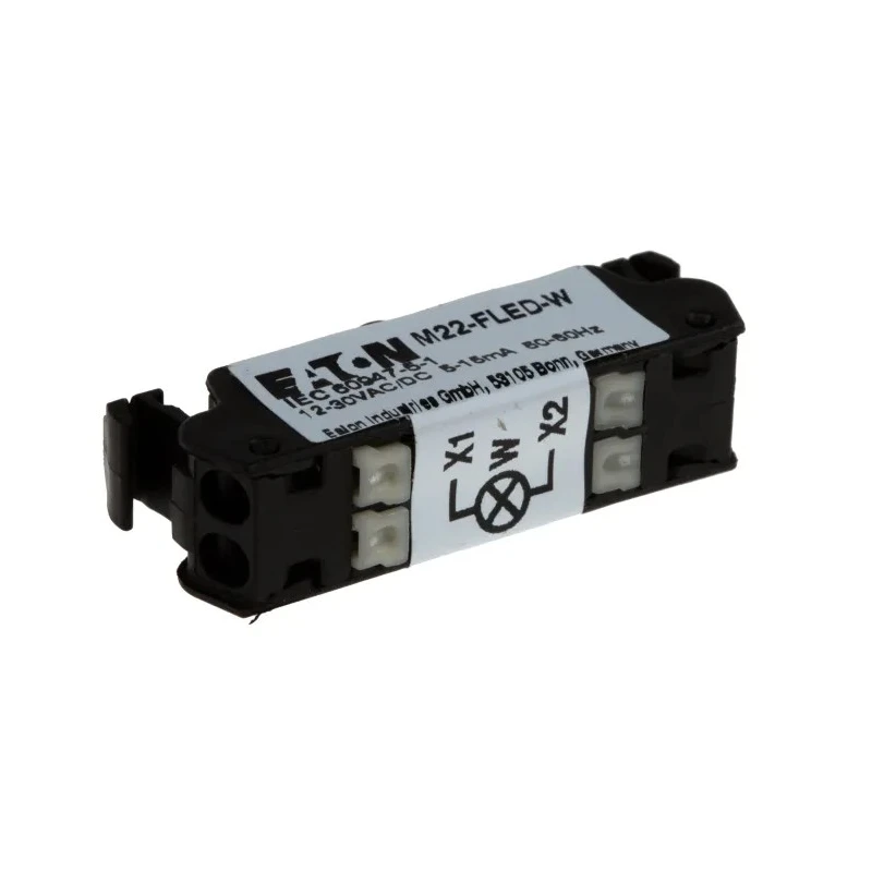 Eaton RMQ Titan M22 Series Light Block, 30 V AC/DC, White LED, Push-in Terminal, 180795 M22-FLED-W