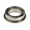 NMB Flanged Double Row Deep Groove Ball Bearing, Shielded, Stainless Steel, 8 mm ID, 12 mm OD, DDLF1280ZZHA5P24LY121