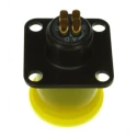 Souriau Sunbank by Eaton 85102E84S50 MIL Spec Circular Connector, Copper Alloy Straight, 4 Contacts, 200V AC, Male, Green