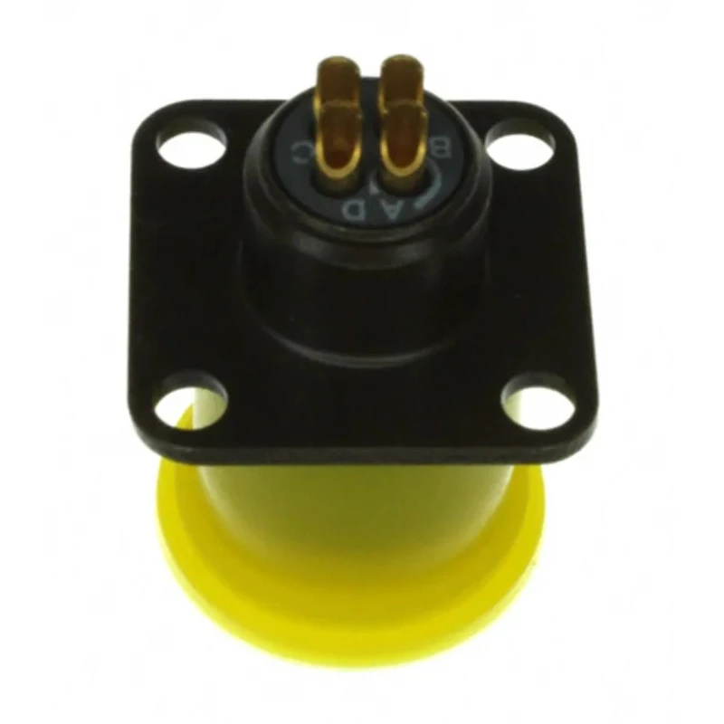 Souriau Sunbank by Eaton 85102E84S50 MIL Spec Circular Connector, Copper Alloy Straight, 4 Contacts, 200V AC, Male, Green