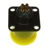 Souriau Sunbank by Eaton 85102E84S50 MIL Spec Circular Connector, Copper Alloy Straight, 4 Contacts, 200V AC, Male, Green