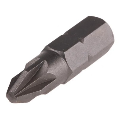 RS PRO Screwdriver Bit PZ2, Hex Drive, Chrome Vanadium Steel, 1/4 in, 1 Piece 547-228