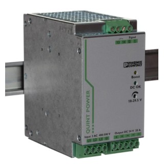 Phoenix Contact QUINT POWER DIN Rail Switched Mode Power Supply, 3-Phase, AC Input 320–575V, 29.5V DC Output, 20A 2866792