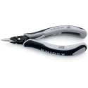 Knipex Round Nose Plier Half Round ESD Safe Chrome Steel, Comfort Grip 138mm, 1.6mm Tip, 23mm Jaw 34 52 130 ESD