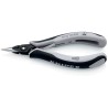 Knipex Round Nose Plier Half Round ESD Safe Chrome Steel, Comfort Grip 138mm, 1.6mm Tip, 23mm Jaw 34 52 130 ESD