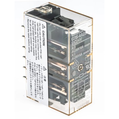 Omron PCB Force Guided Relay 24V DC Coil, 6-Pole, 800Ω Coil Resistance, G7S-4A2B-E DC24