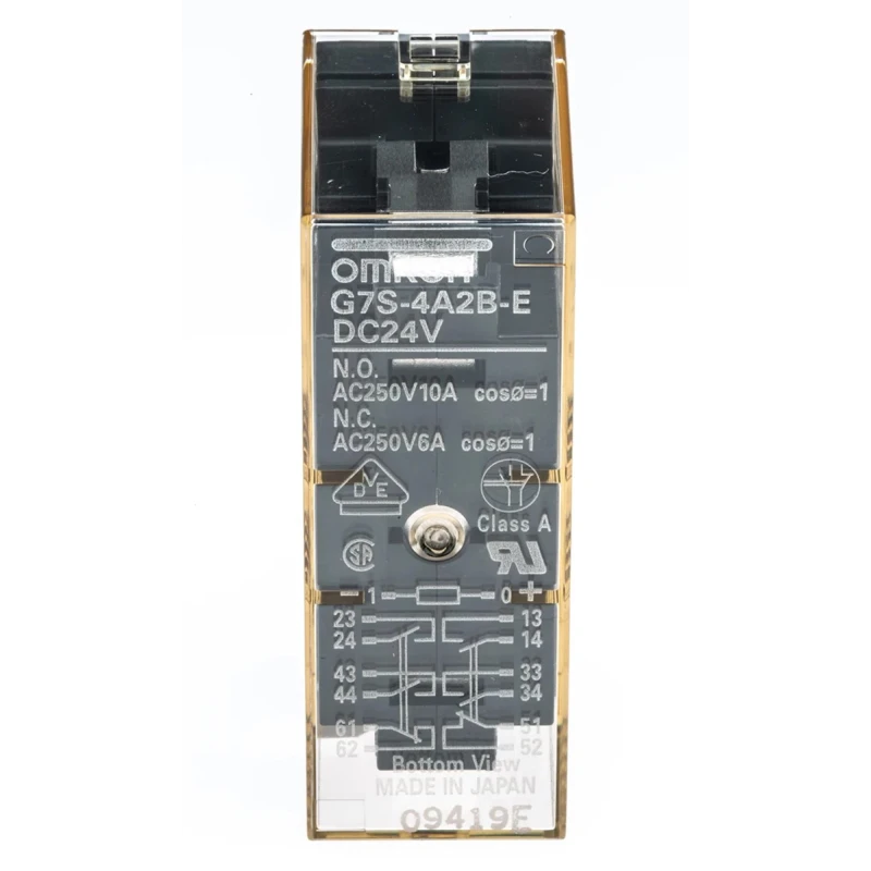 Omron PCB Force Guided Relay 24V DC Coil, 6-Pole, 800Ω Coil Resistance, G7S-4A2B-E DC24