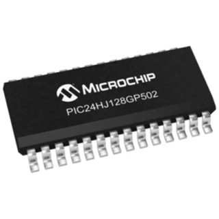 Microchip PIC24HJ128GP502-I/SO 16-Bit PIC Microcontroller, 80MHz, 128kB Flash, SOIC, 28 Pins