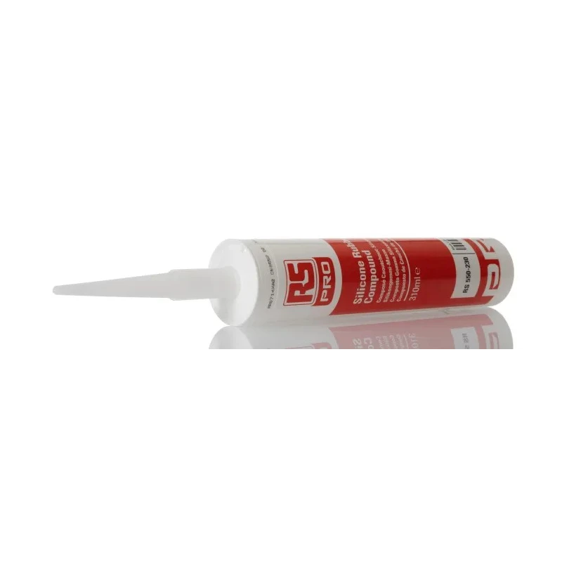 RS PRO Silicone Rubber Compound Transparent Sealant Paste 310 ml Cartridge 550-230