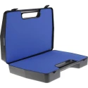 RS PRO Plastic Transit Case Polypropylene, 340 mm x 80 mm x 250 mm, Black, Foam Inserts 551-491