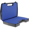 RS PRO Plastic Transit Case Polypropylene, 340 mm x 80 mm x 250 mm, Black, Foam Inserts 551-491
