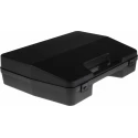 RS PRO Plastic Transit Case Polypropylene, 340 mm x 80 mm x 250 mm, Black, Foam Inserts 551-491