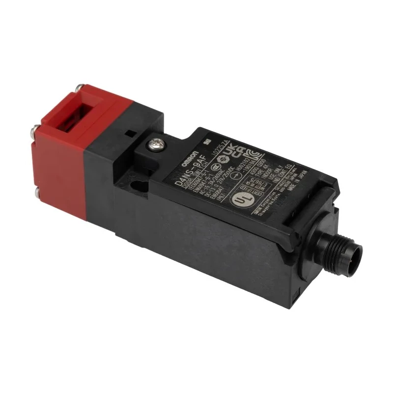 Omron Solenoid Interlock Switch Power to Lock/Unlock , IP67, M12 Conduit, 2 Auxiliary Contacts, 110V AC/50mA, 96x31x30mm D4NS