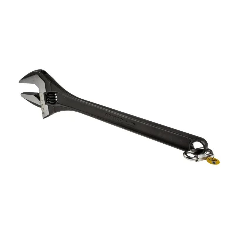 Bahco Adjustable Spanner 53 mm Jaw Capacity, 455 mm Metal Handle, Chrome Finish TAH8075