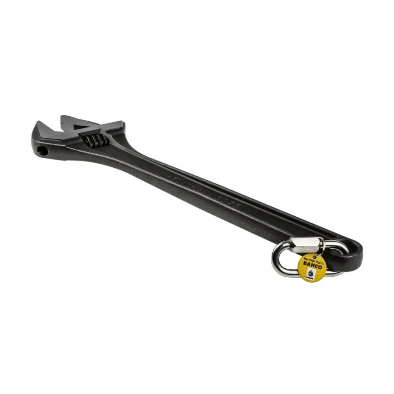 Bahco Adjustable Spanner 53 mm Jaw Capacity, 455 mm Metal Handle, Chrome Finish TAH8075