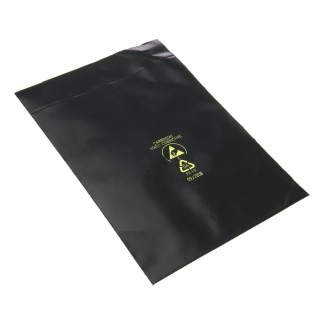RS PRO Black Conductive Anti-Static Packaging Bag, Heat Seal, 203mm Width x 127mm Height, 10 Per Pack 550-072