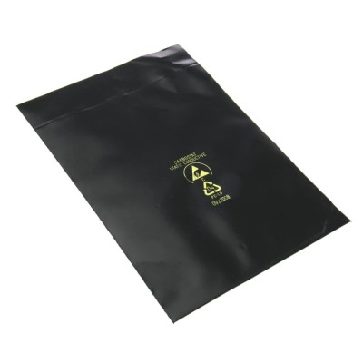 RS PRO Black Conductive Anti-Static Packaging Bag, Heat Seal, 203mm Width x 127mm Height, 10 Per Pack 550-072