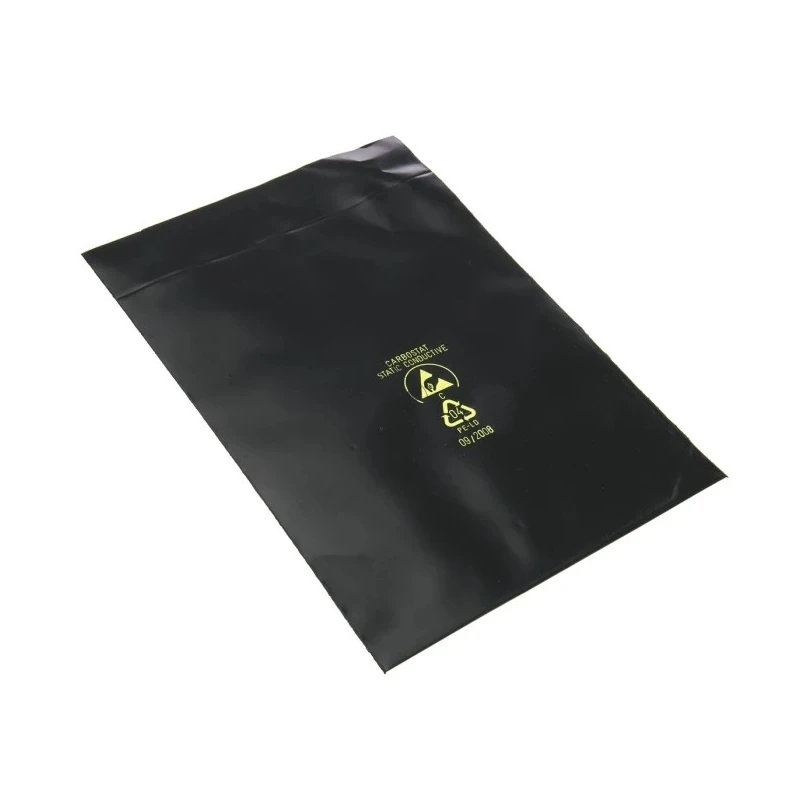 RS PRO Black Conductive Anti-Static Packaging Bag, Heat Seal, 203mm Width x 127mm Height, 10 Per Pack 550-072