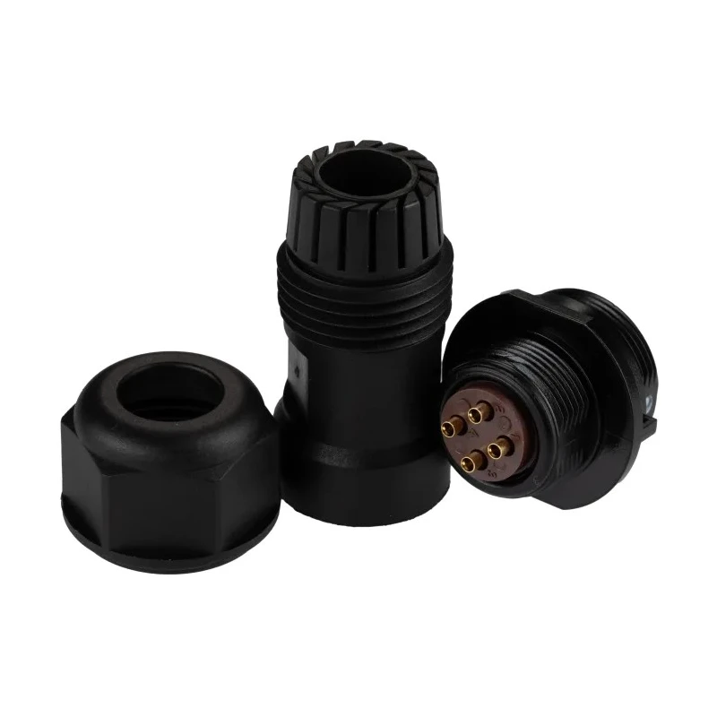 RS PRO Industrial Circular Connector 4 Contacts, Male Socket, Cable Mount, IP68, SP17 Series 124-6651