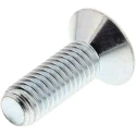 RS PRO Bright Zinc Plated Steel Hex Socket Countersunk Screw, M10 x 45 mm, Grade 10.9 DIN 7991 124-7175