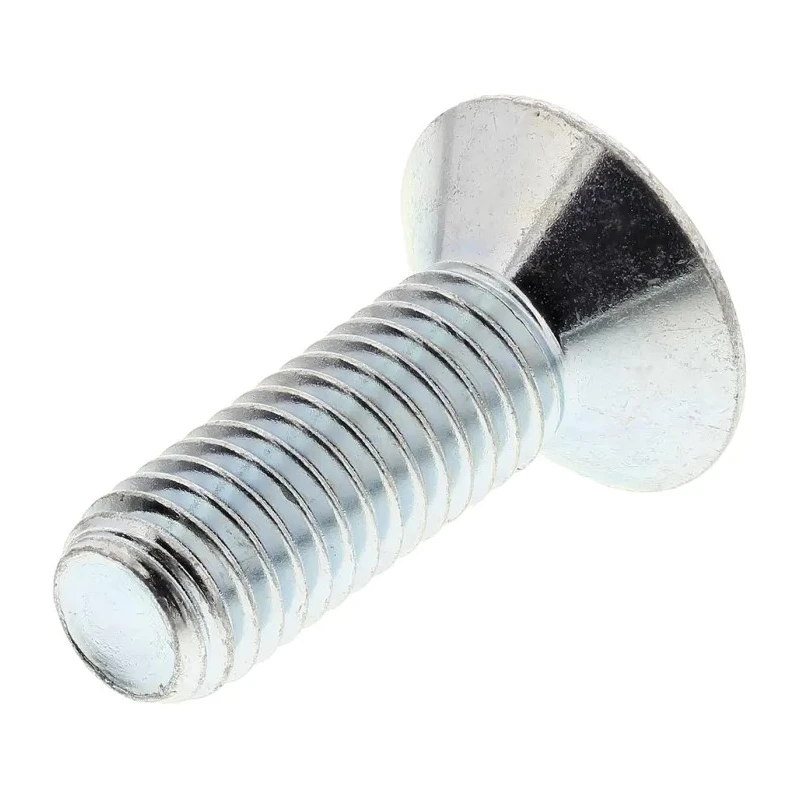 RS PRO Bright Zinc Plated Steel Hex Socket Countersunk Screw M12 x 100 mm 124-7189