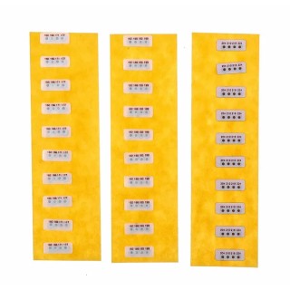 RS PRO Temperature Sensitive Label, 160°C to 224°C, 4 Temperature Levels, 30 Labels Per Kit, Non-Reversible, 552-630