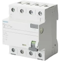 Siemens Residual Current Circuit Breaker 40A 4 Pole 30mA Type A 0.8kA 400V AC 5SV3344-6KK12