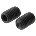 RS PRO Steel M8 x 20 mm Grub Screw, Black, Plain Cup Point, DIN 916, 124-7382