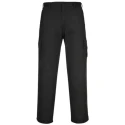 RS PRO C701 Men's Work Trouser, Black, 32 in Waist, 31 in Leg, 6 Pockets, Cotton Polyester, UV Resistant 124-8218