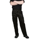RS PRO C701 Men's Work Trouser, Black, 32 in Waist, 31 in Leg, 6 Pockets, Cotton Polyester, UV Resistant 124-8218