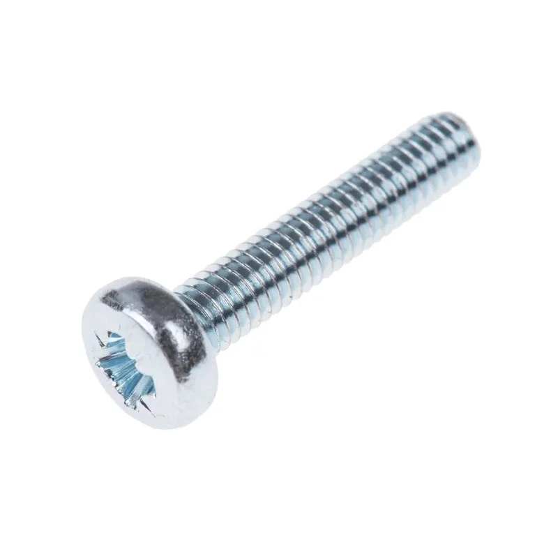 RS PRO Pozidriv Pan Steel Machine Screw, M4 Thread, 20mm Length, Pan Head, Zinc Plated, DIN 7985 553-560