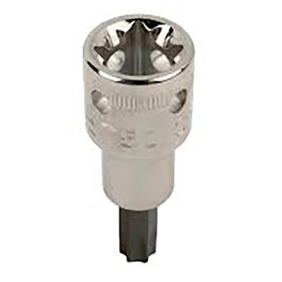 Bahco Screwdriver Bit T50, Square Drive, Chrome Vanadium Steel, 12.7 mm Tip, 60mm Overall Length TAH16-T50