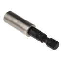 RS PRO 1/4 in Hex Bit Holder Adapter Magnetic, 50 mm Length, Hex Drive 125-0424
