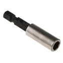 RS PRO 1/4 in Hex Bit Holder Adapter Magnetic, 50 mm Length, Hex Drive 125-0424